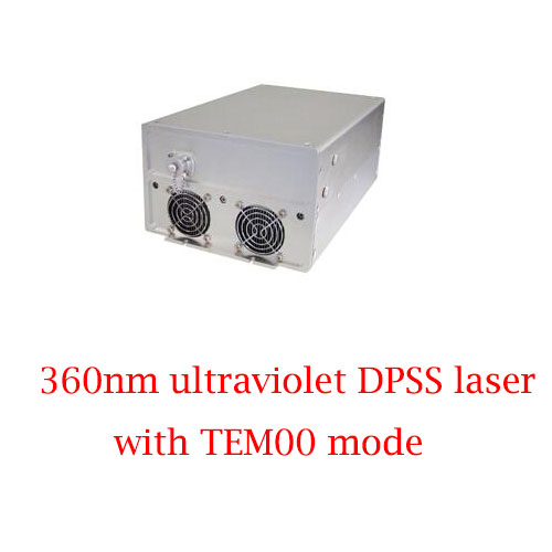 高出力の安定性 360nm TEM00 モード紫外線DPSSレーザー 100~200mW